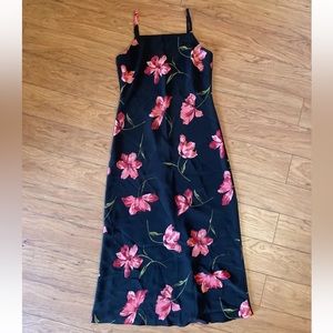 Vintage Expressions Slip Dress Floral MIDI size 10 fits M